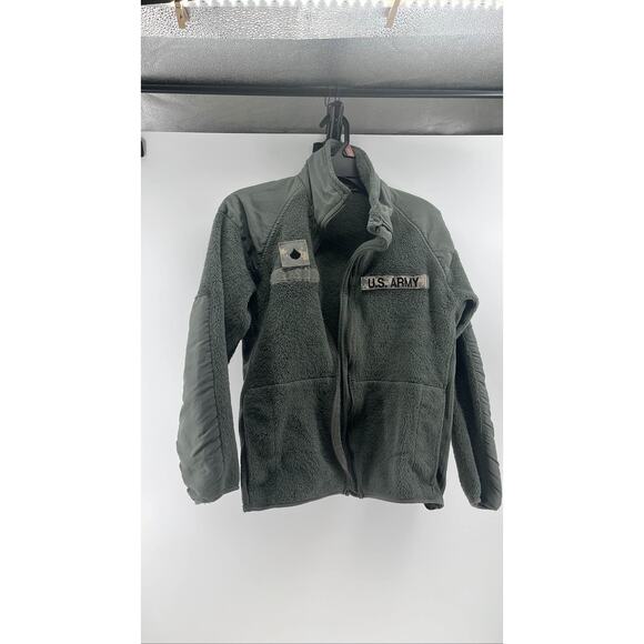US Army Gen III Polartec Cold Weather Fleece Jacket Foliage Green ECWCS L3 Sz Xs - Picture 1 of 5